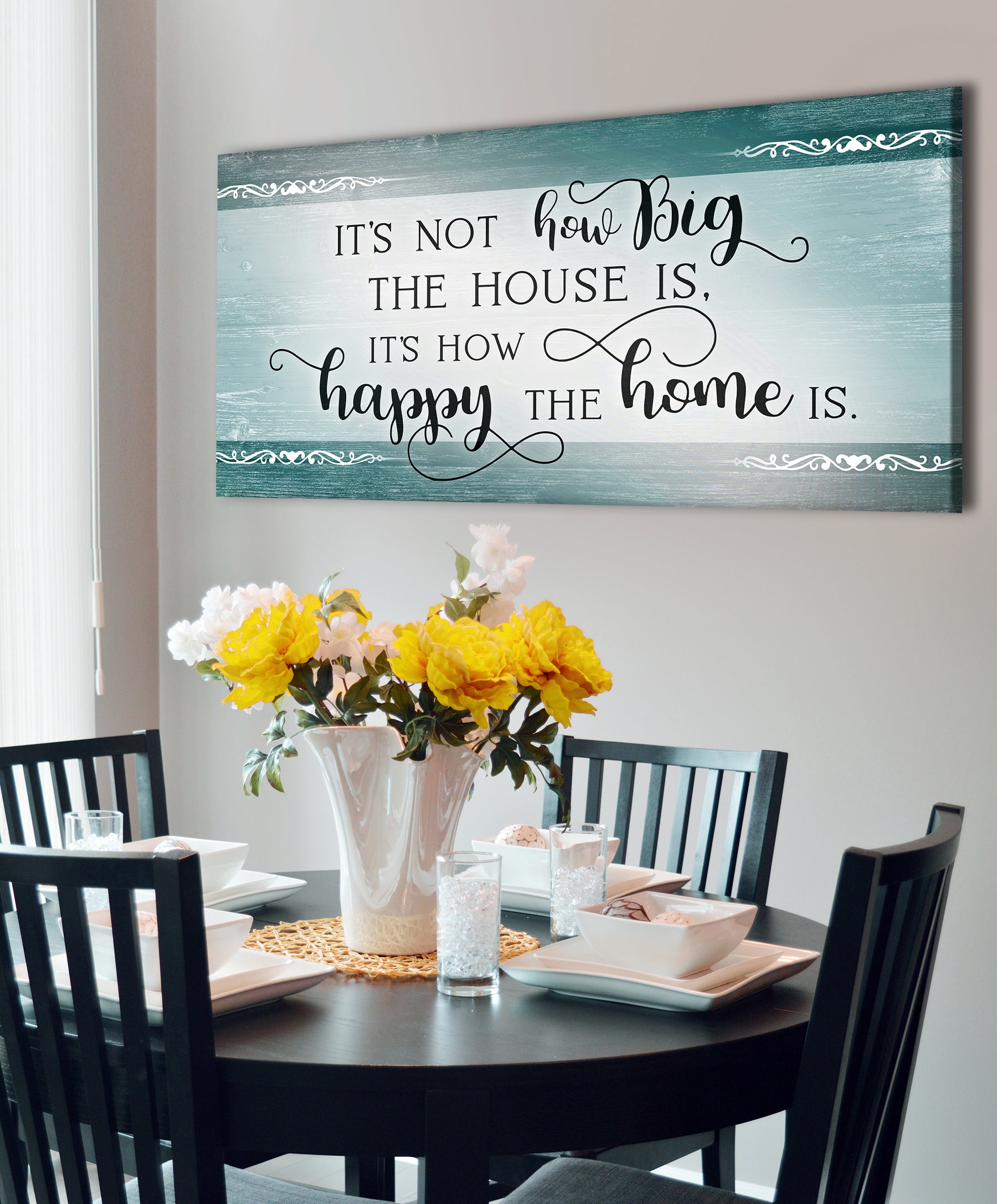 Exclusive! Home Wall Art V4 with Wood Frame, Ready to Hang