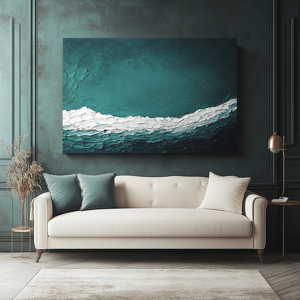 Exquisite Tidal Serenity Wall Art with Vibrant Canvas Design