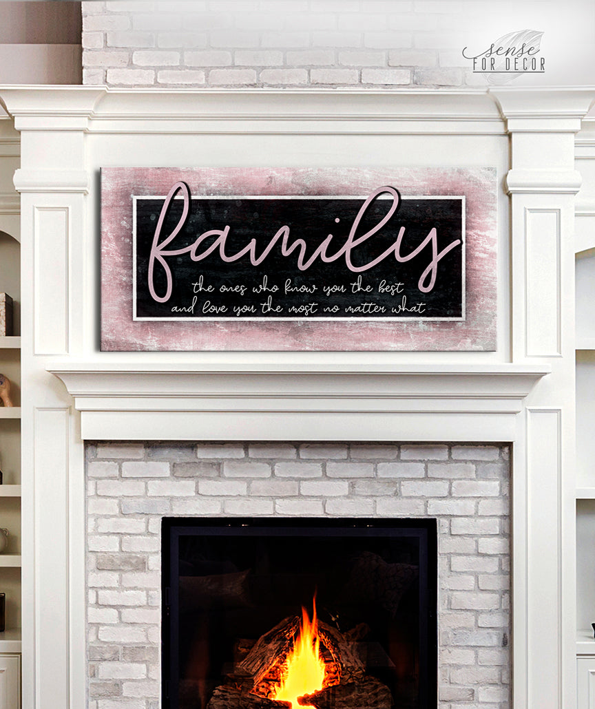 High - Quality Family Wall Art with Wood Frame, Ready to Hang