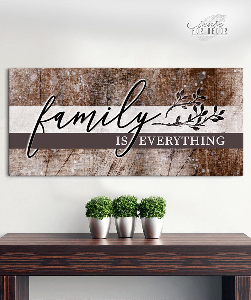 Hot Deal! Family Wall Art - 'Family is Everything' V14 with Wood Frame, Ready To Hang