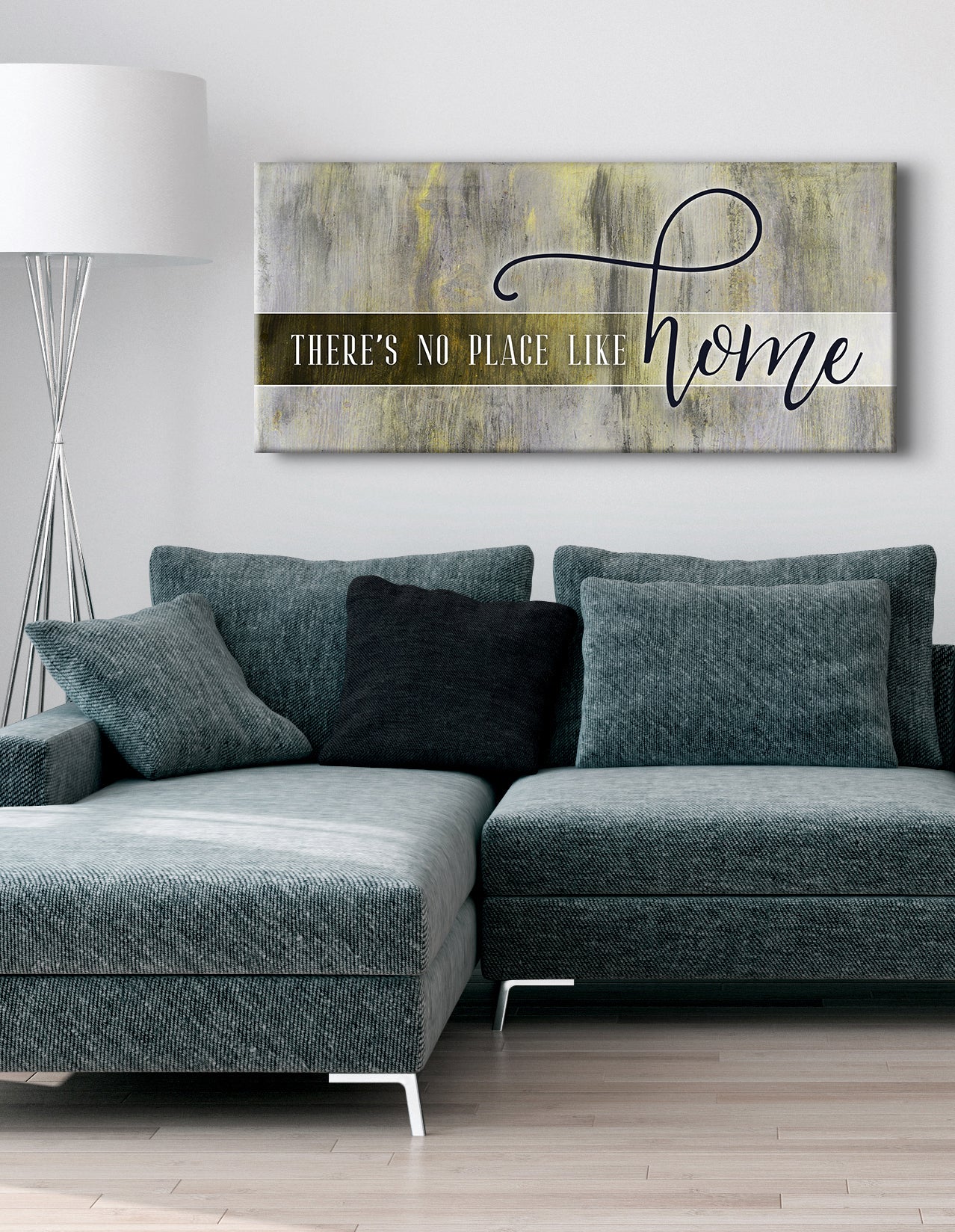 Hot Deal! High - quality Wood - framed 'There's No Place Like Home V3' Wall Art Ready to Hang