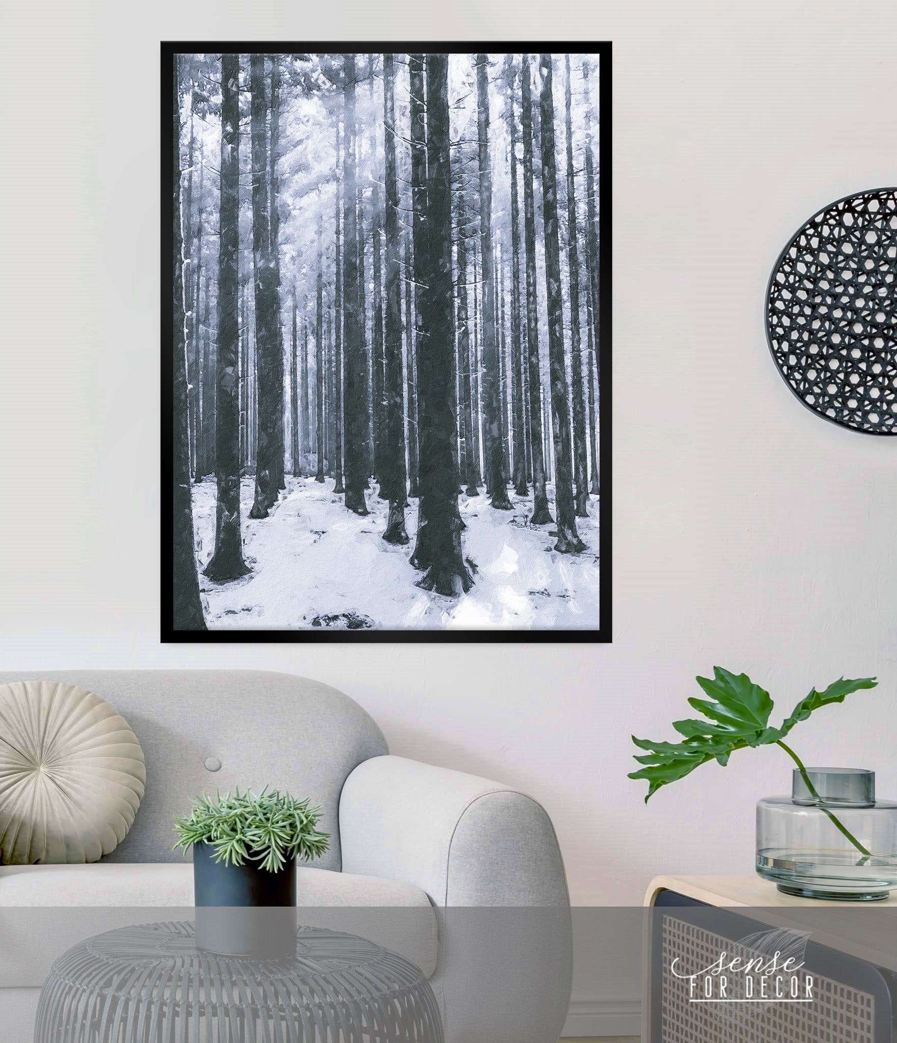 High - quality Wood - framed Nature Wall Art: Branches, Ready To Hang