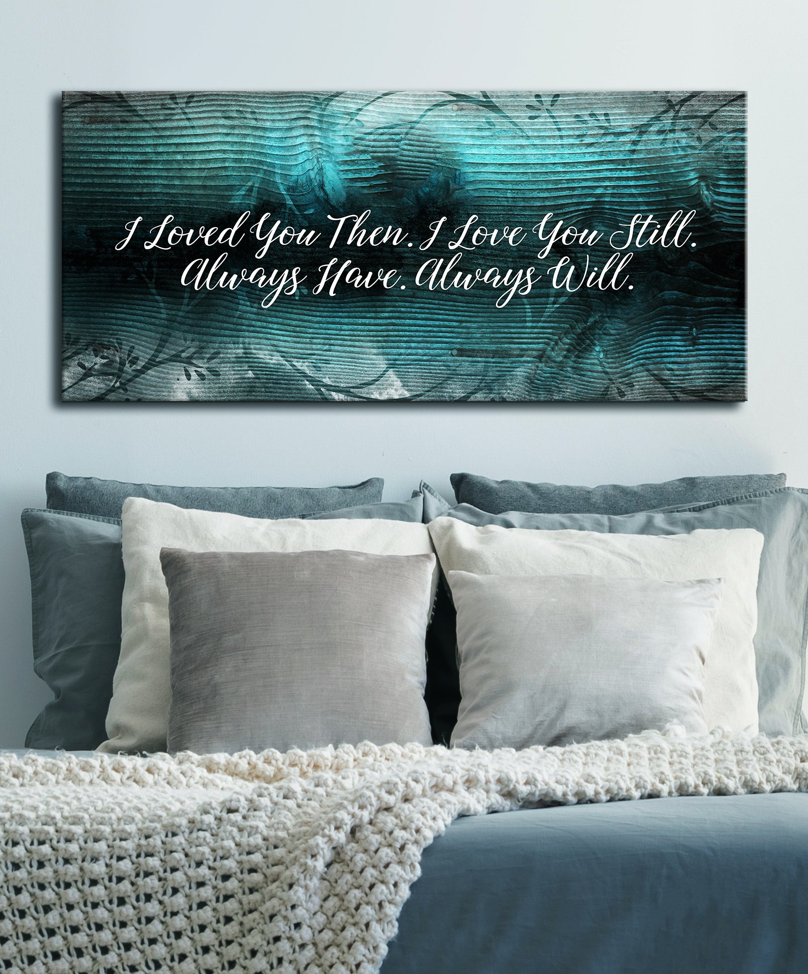 Hot! Couples Wall Art - 'Loved You Then, Love You Still' V4 (Wood Frame, Ready to Hang)