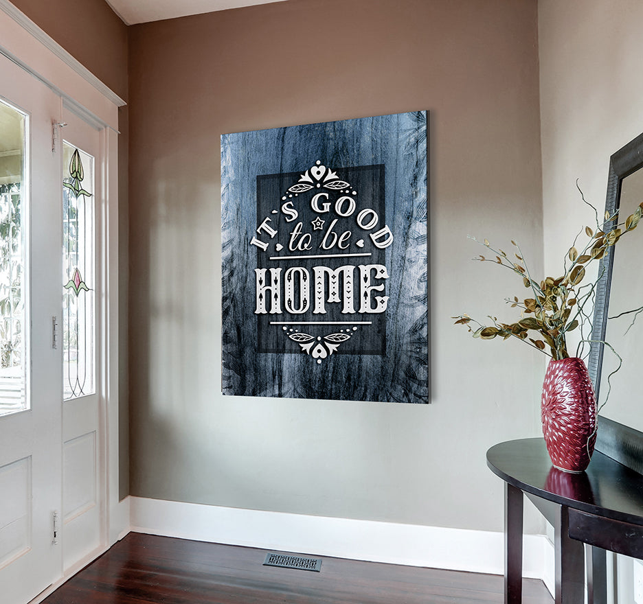 Hot Deal! High - Quality Wood - Framed 'It's Good to be Home V9' Wall Art Ready to Hang