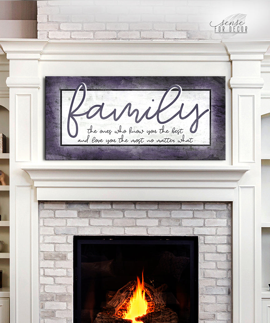 High - Quality Family Wall Art with Wood Frame, Ready to Hang