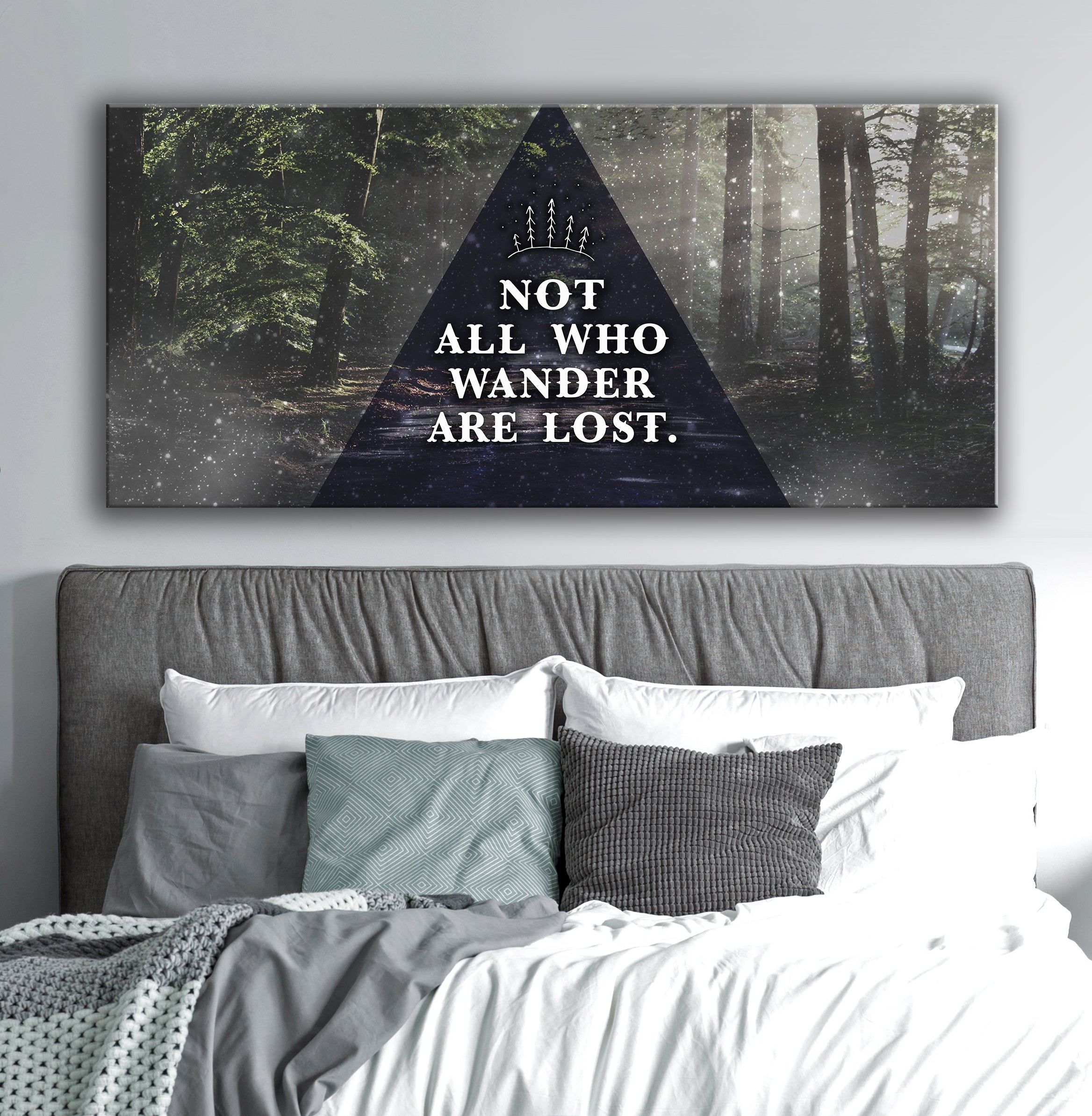 Limited Time Offer! Ready - To - Hang Wood - Framed 'Not All Who Wander Are Lost' Home Wall Art