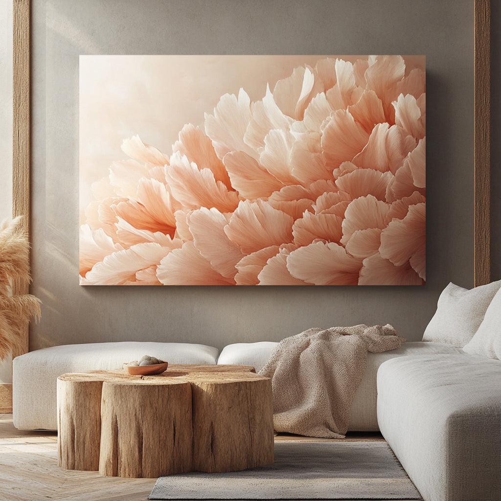 Serene Blush Bloom - A High - quality Artistic Delight