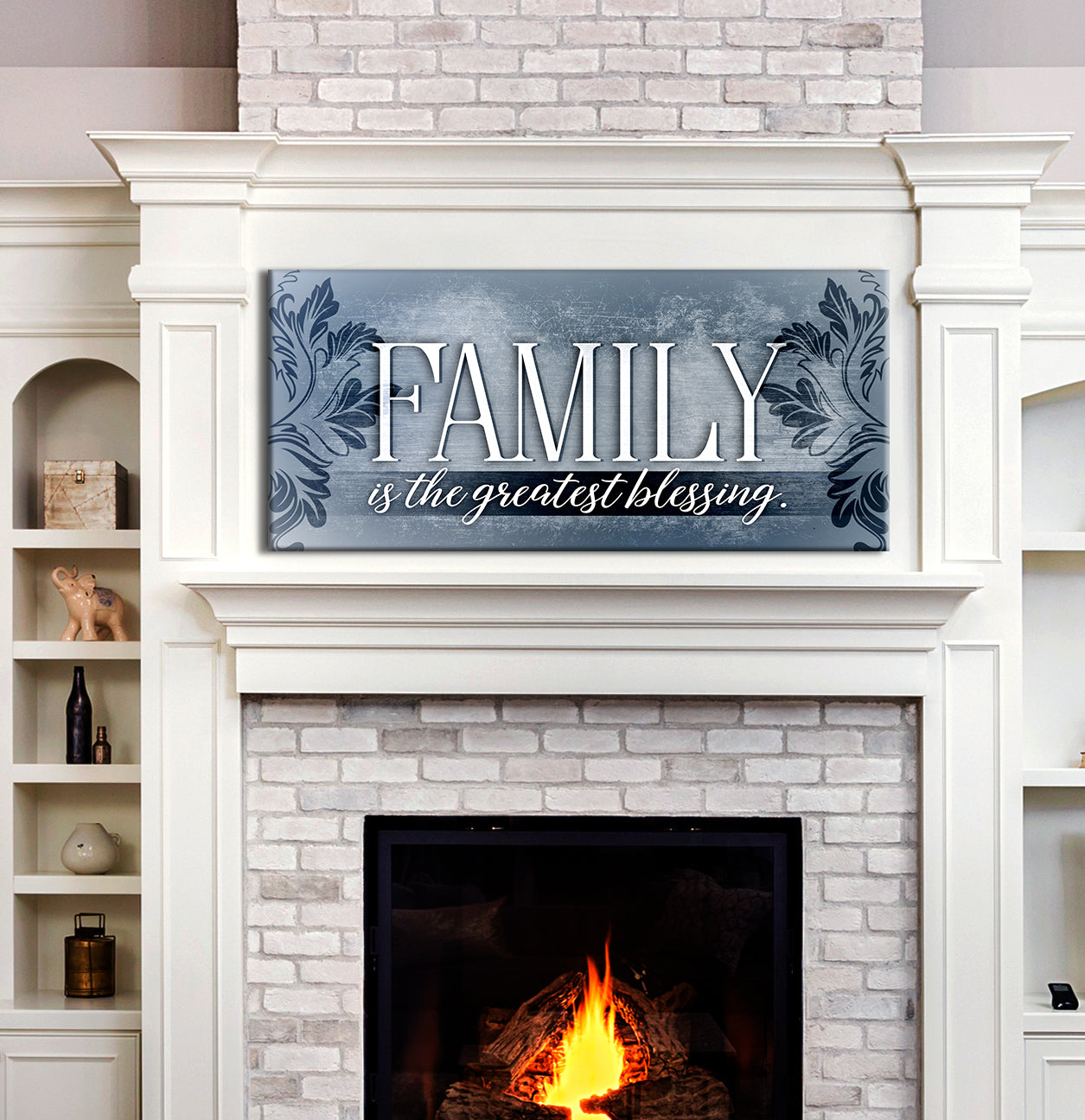 High - Quality Wood - Framed Family Wall Art: Family, Life's Greatest Gift, Ready To Hang