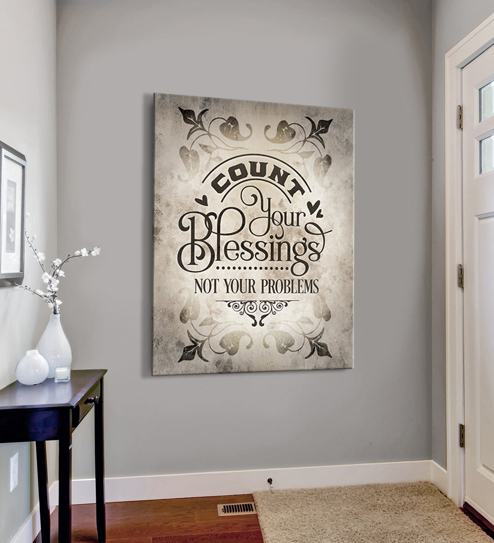 Hot Deal! Christian 'Count Your Blessings' Wall Art with Wood Frame, Ready to Hang