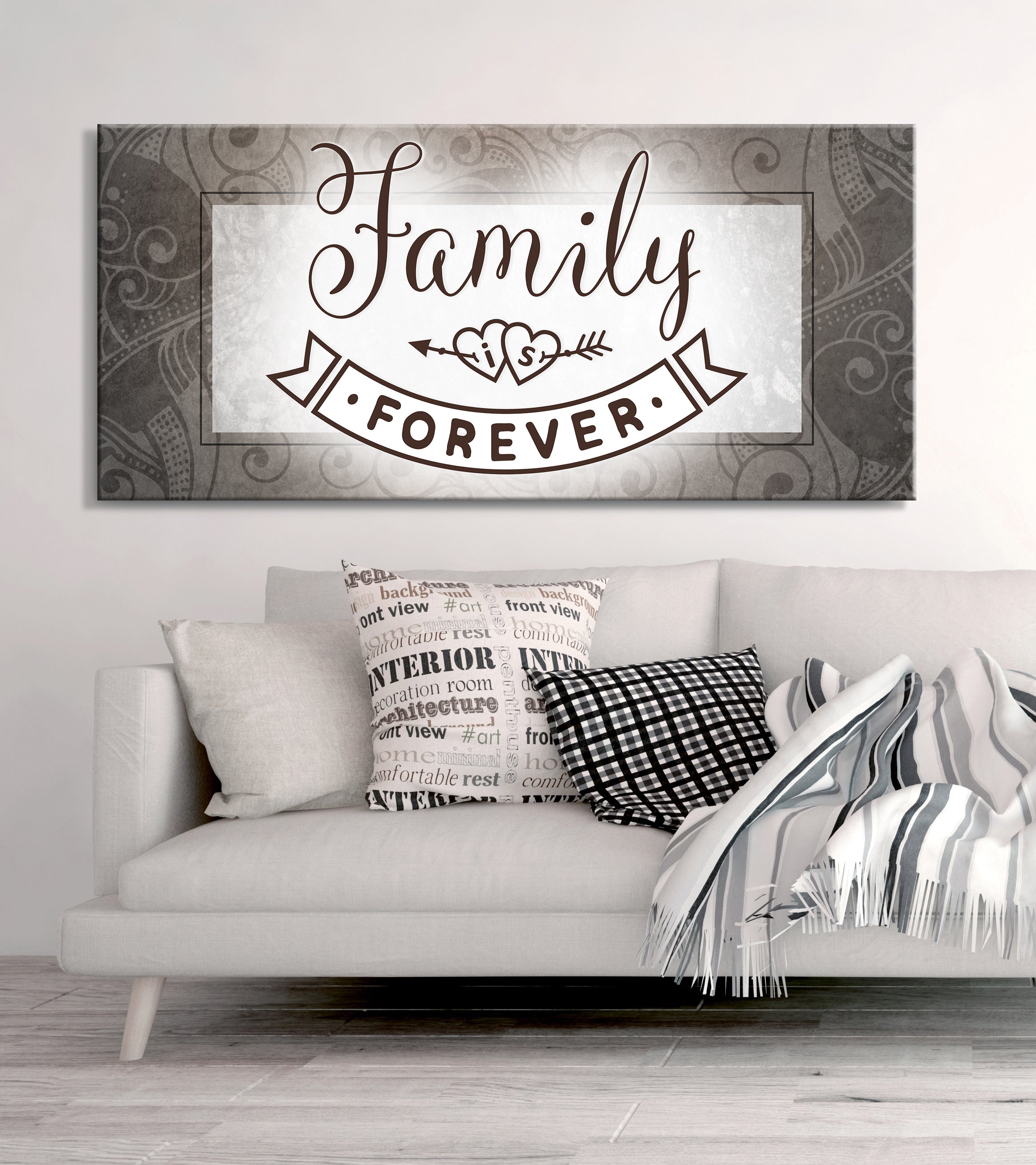 Hot Deal! Family Wall Art: Family Is Forever (Wood Frame, Ready To Hang)