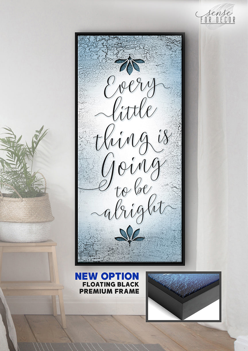 Ready-to-Hang Inspire Wall Art: Everything Will Be Okay (Wood Frame)