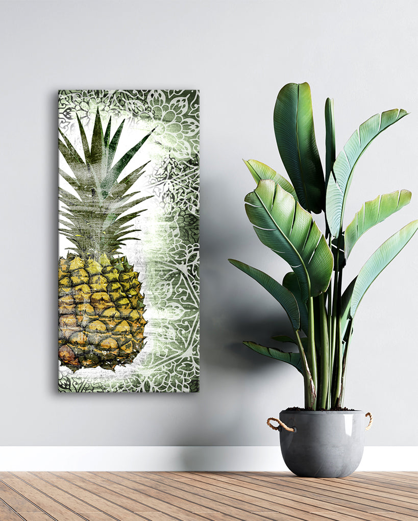 Boho Pineapple Mandalas V2 Wall Art: Wood Frame, Ready to Hang - Buy 2, Save 20%