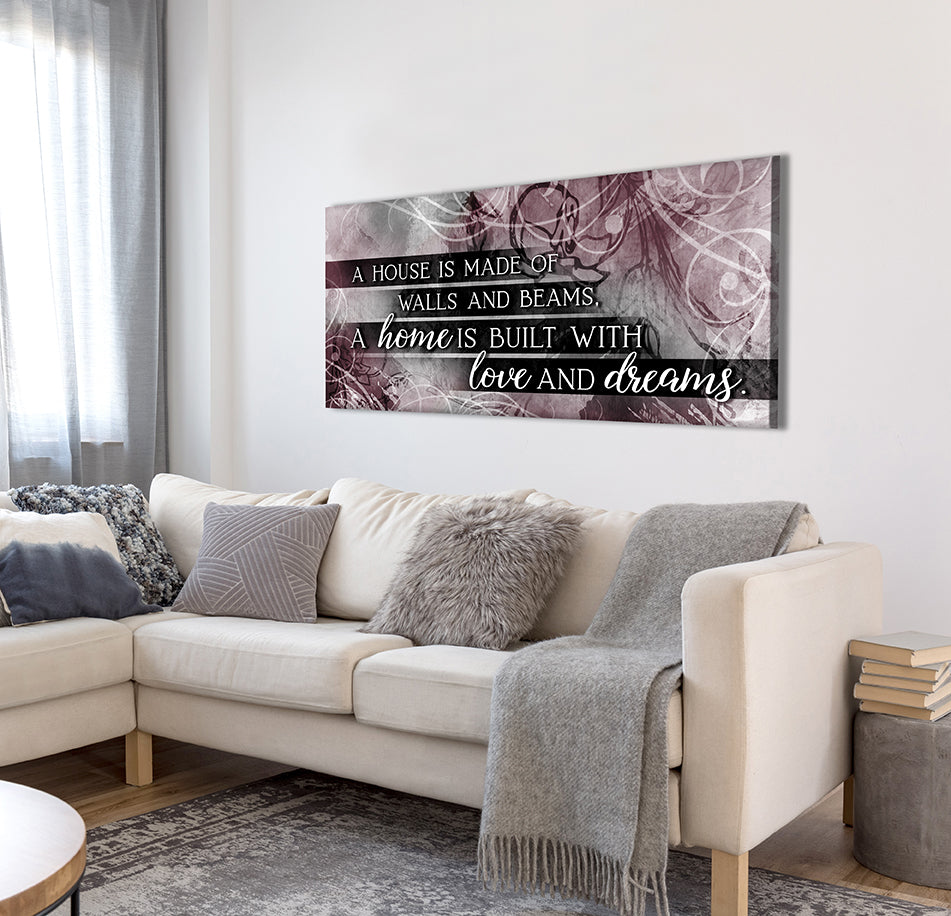 Exclusive Home Wall Art: A House Made of Walls and Beams V3 (Wood Frame, Ready to Hang), Buy 2 Save 20%