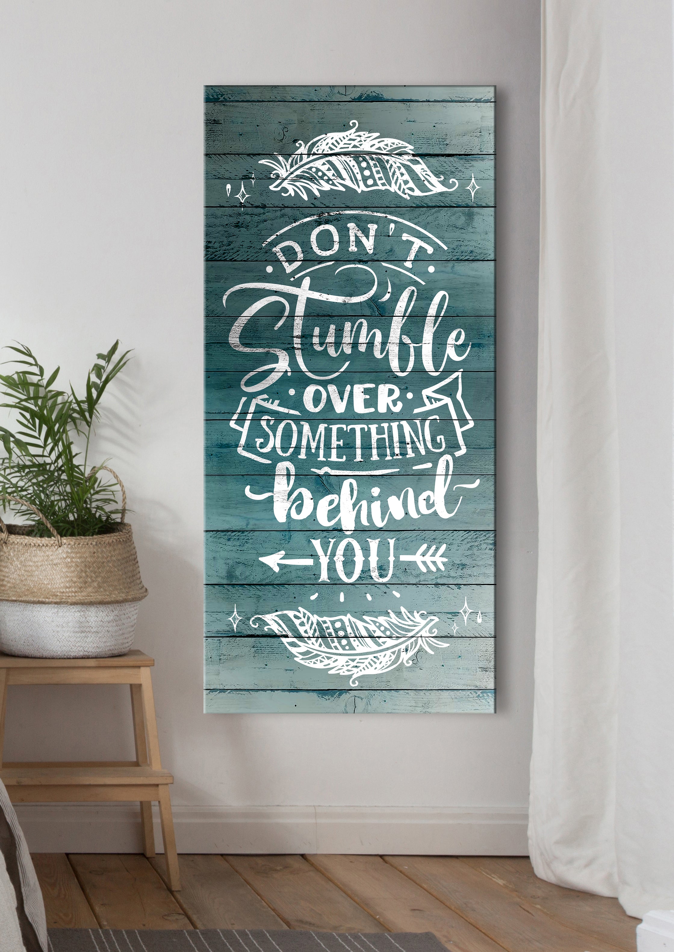 Ready-to-Hang Wood Frame Home Wall Art: Don't Look Back! Get 20% Off When You Buy 2