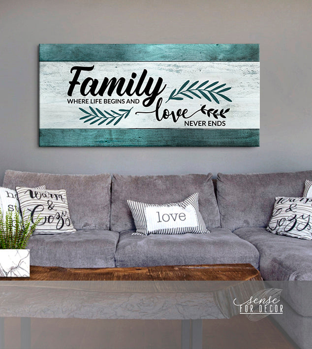 Family Wall Art V2: Ready-To-Hang Wood Frame - Buy 2, Save 20%
