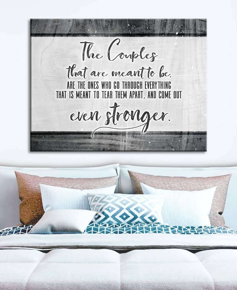Exclusive Bedroom Wall Art: Strong Couples Prints with Wood Frame, Ready to Hang - Buy 2 Get 20% Off!
