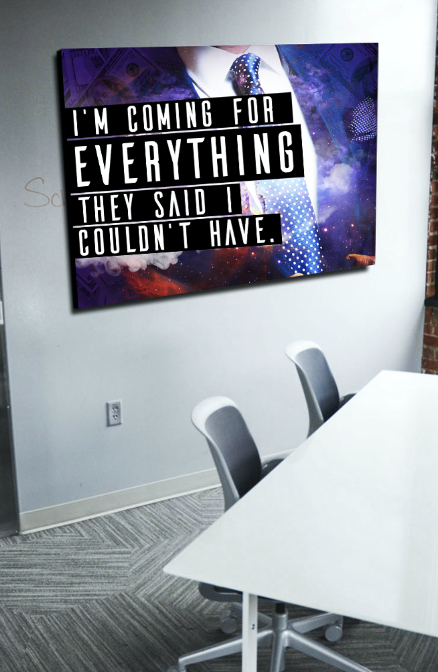 Hot Deal: Ready - To - Hang Wood - Framed 'I'm Coming Wall' Business Wall Art