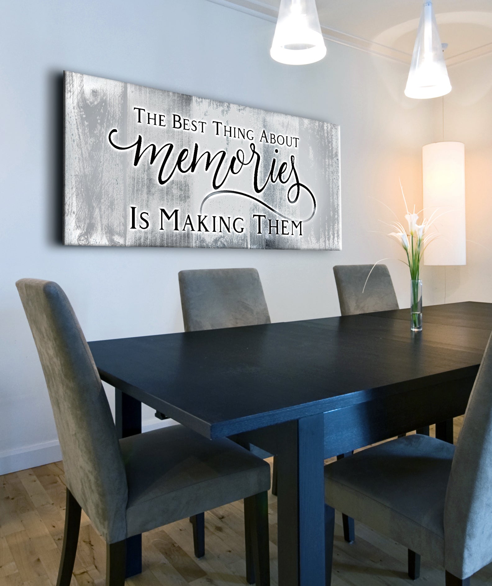 High - Quality Wood - Framed Home Wall Art: Cherish Memories, Ready To Hang