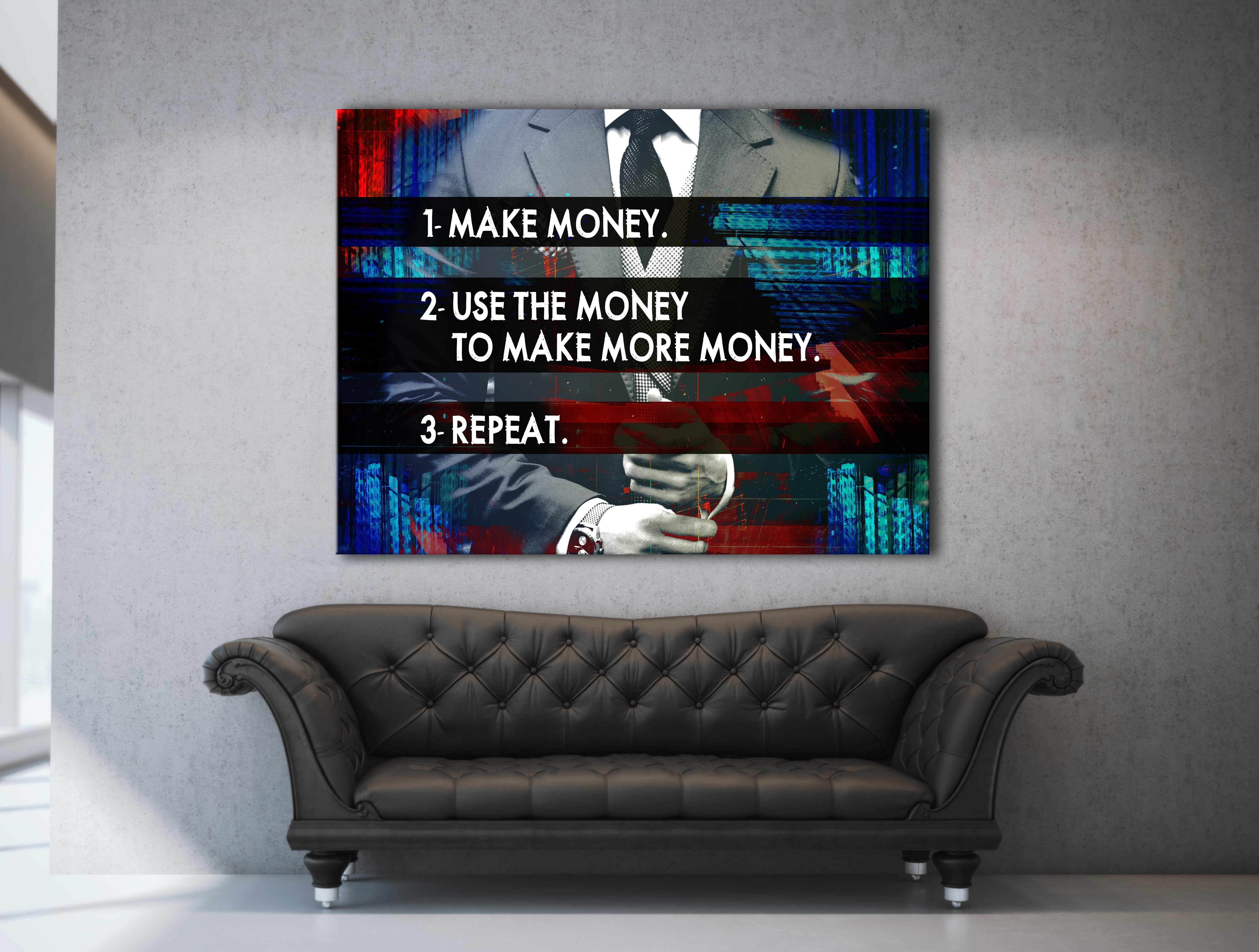 Profitable Business Wall Art - Wood Frame, Ready to Hang! Buy 2, Save 20%