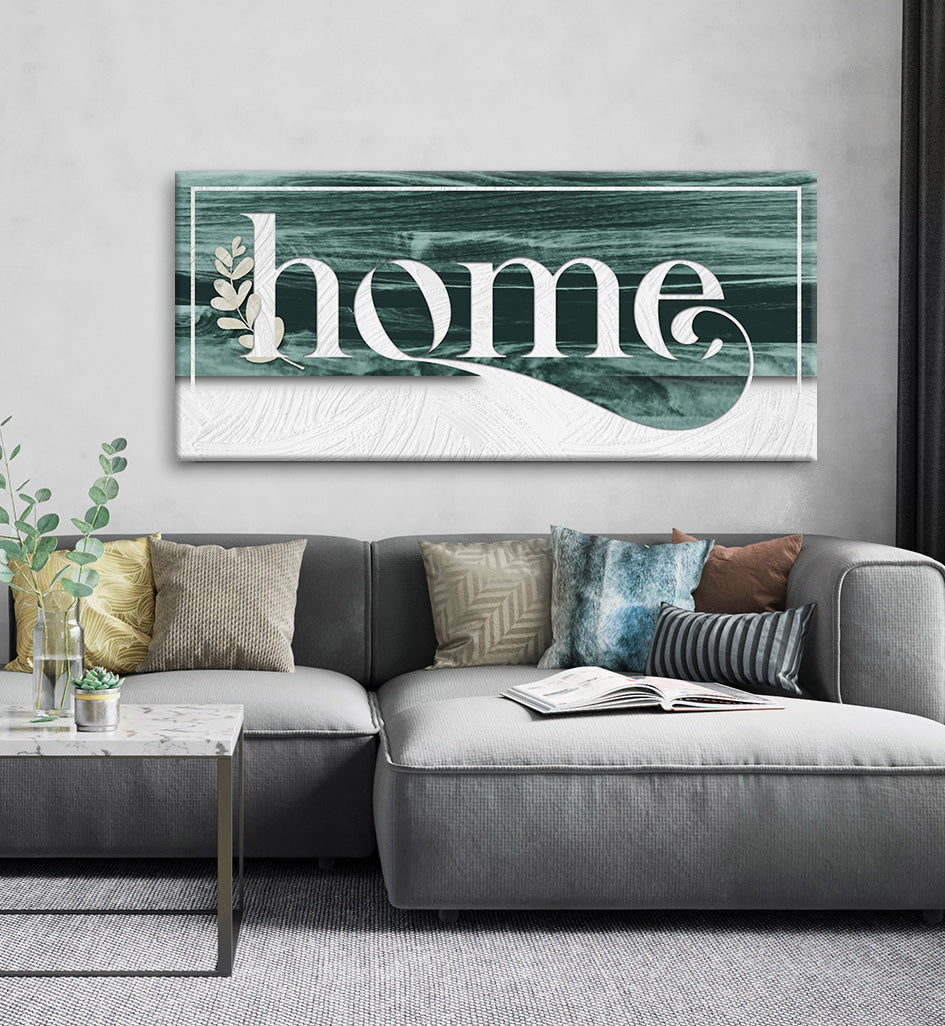 High - Quality Wood - Framed Home Word Sign V5, Ready To Hang for Wall Decor