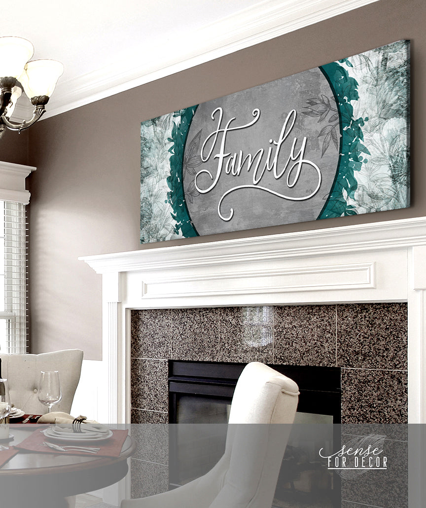 Hot Deal! Family Word Sign V11 Wood Frame Wall Art Ready To Hang