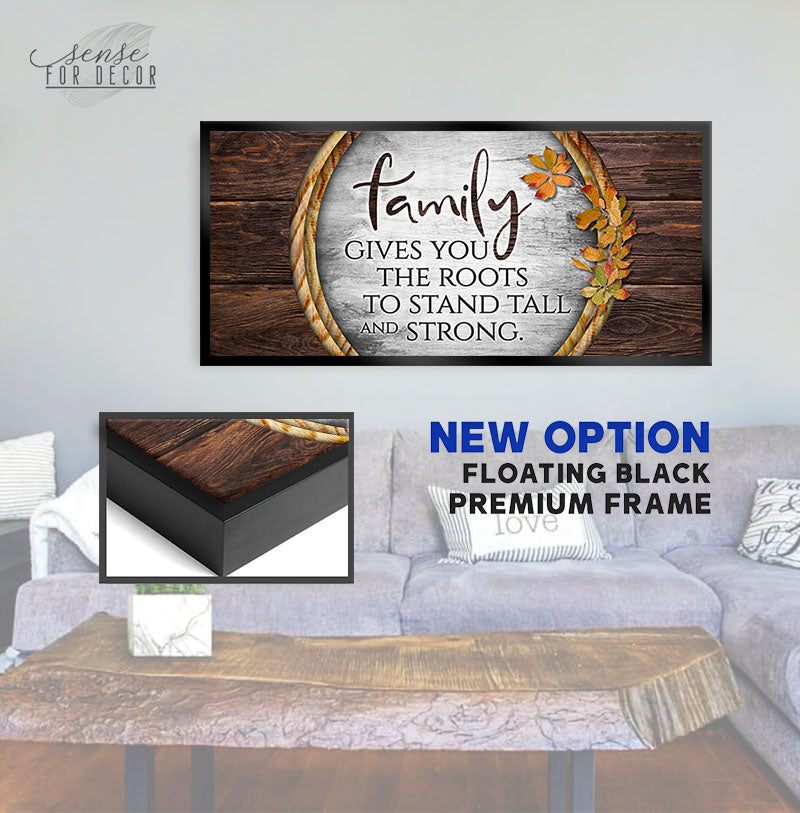 Family Wall Art V2: Family Gives You the Roots (Wood Frame, Ready To Hang) - Buy 2, Save 20%