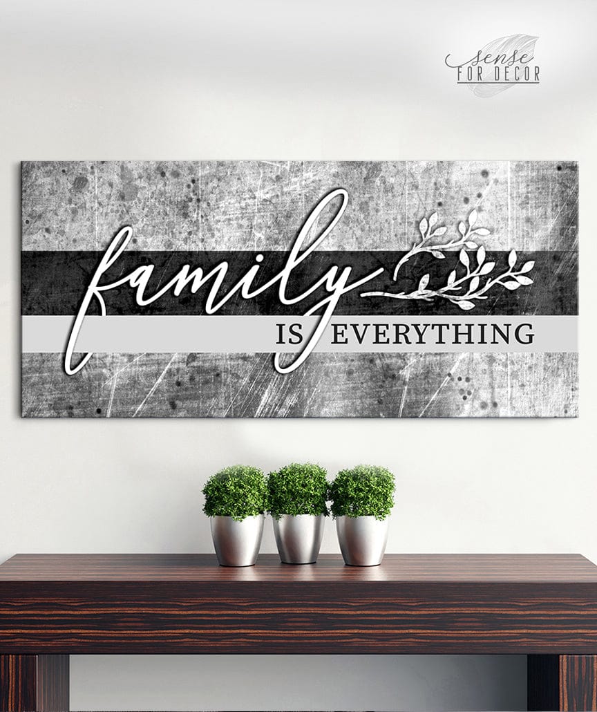 Hot Deal! Family Wall Art - 'Family is Everything' V14 with Wood Frame, Ready To Hang