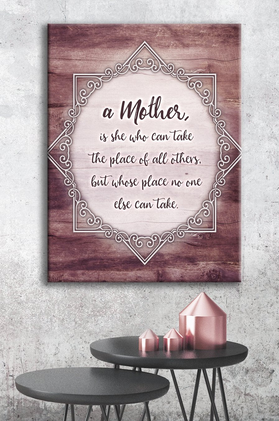 Exclusive Mom Wall Art - A Mother in Wood Frame, Ready to Hang! Buy 2, Save 20%