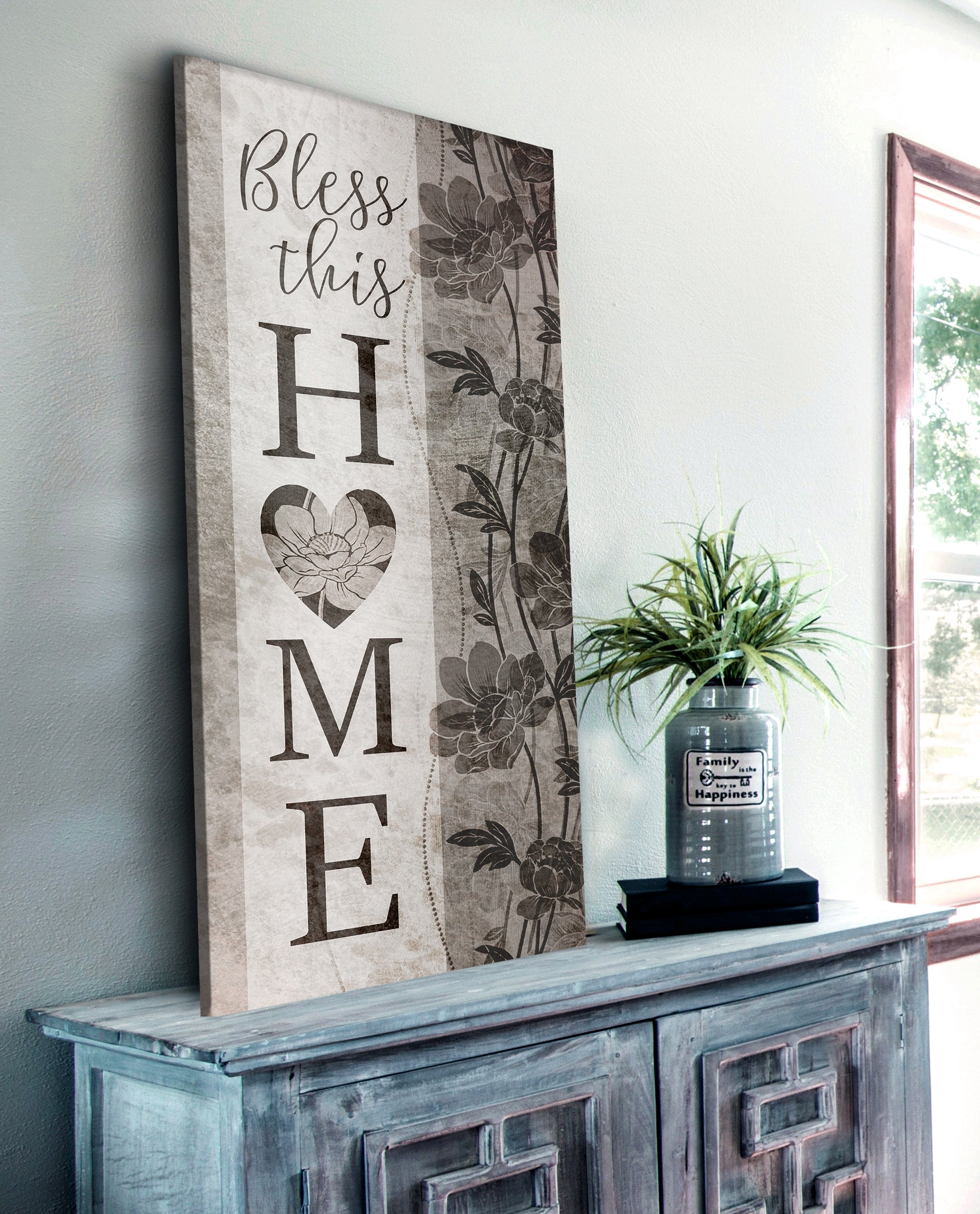Christian Wall Decor: 'Bless This Home' Wood-Frame Wall Art, Ready to Hang! Buy 2, Save 20%