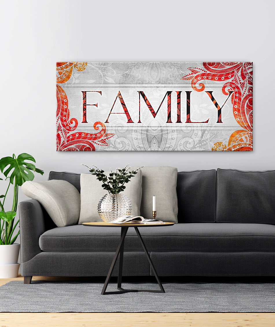 Family Wall Art Sign V9: Wood Frame, Ready to Hang - Buy 2, Save 20%