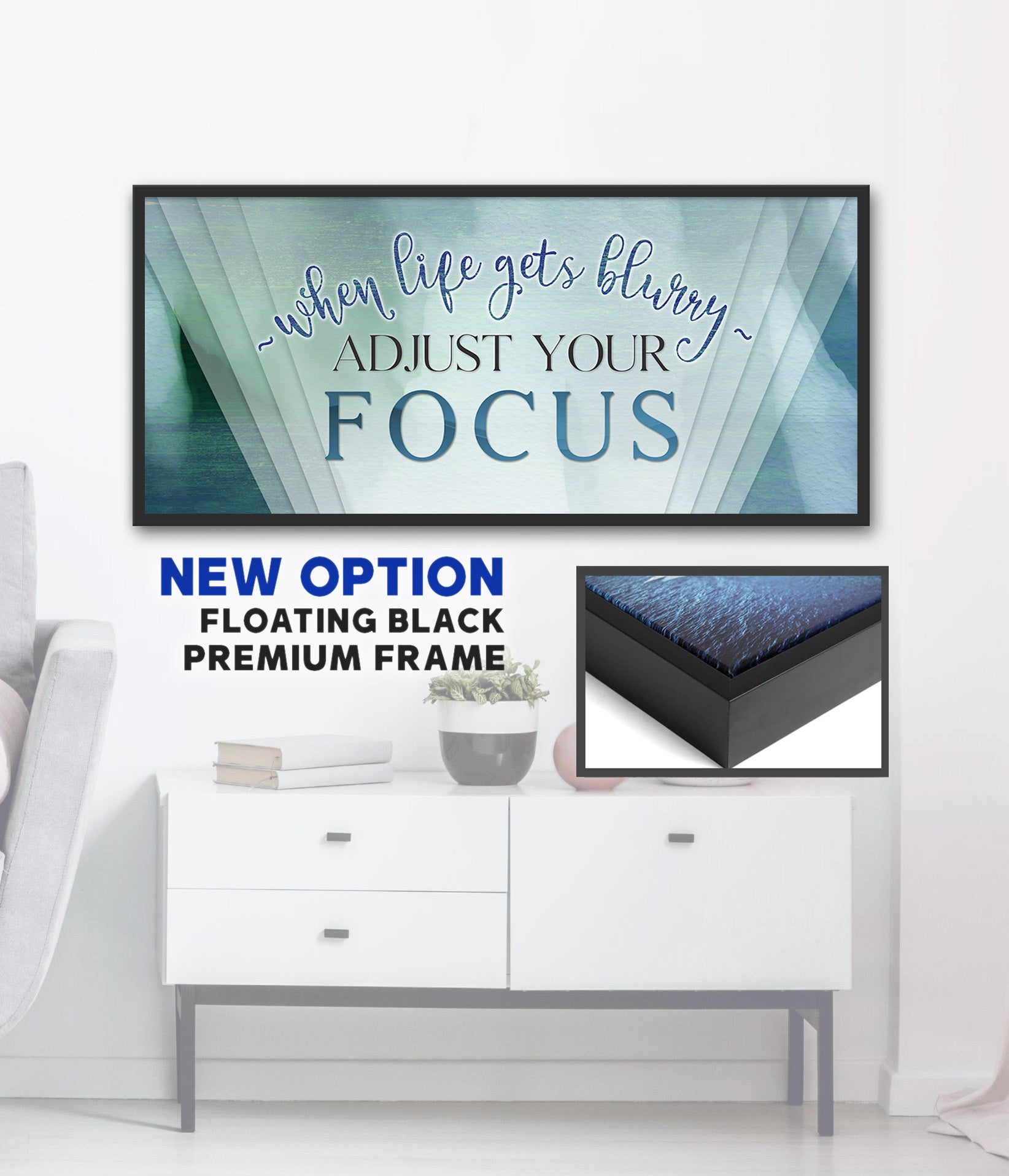 High - Quality Christian Wall Art with Wood Frame, Ready to Hang and Adjust Your Focus