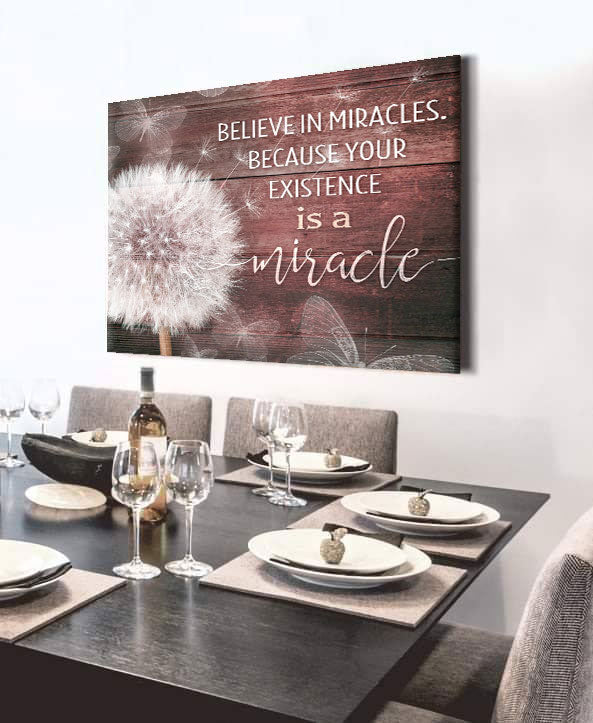 Inspire Wall Art: Believe in Miracles - Wood Frame, Ready to Hang! Get 20% Off on 2 Items