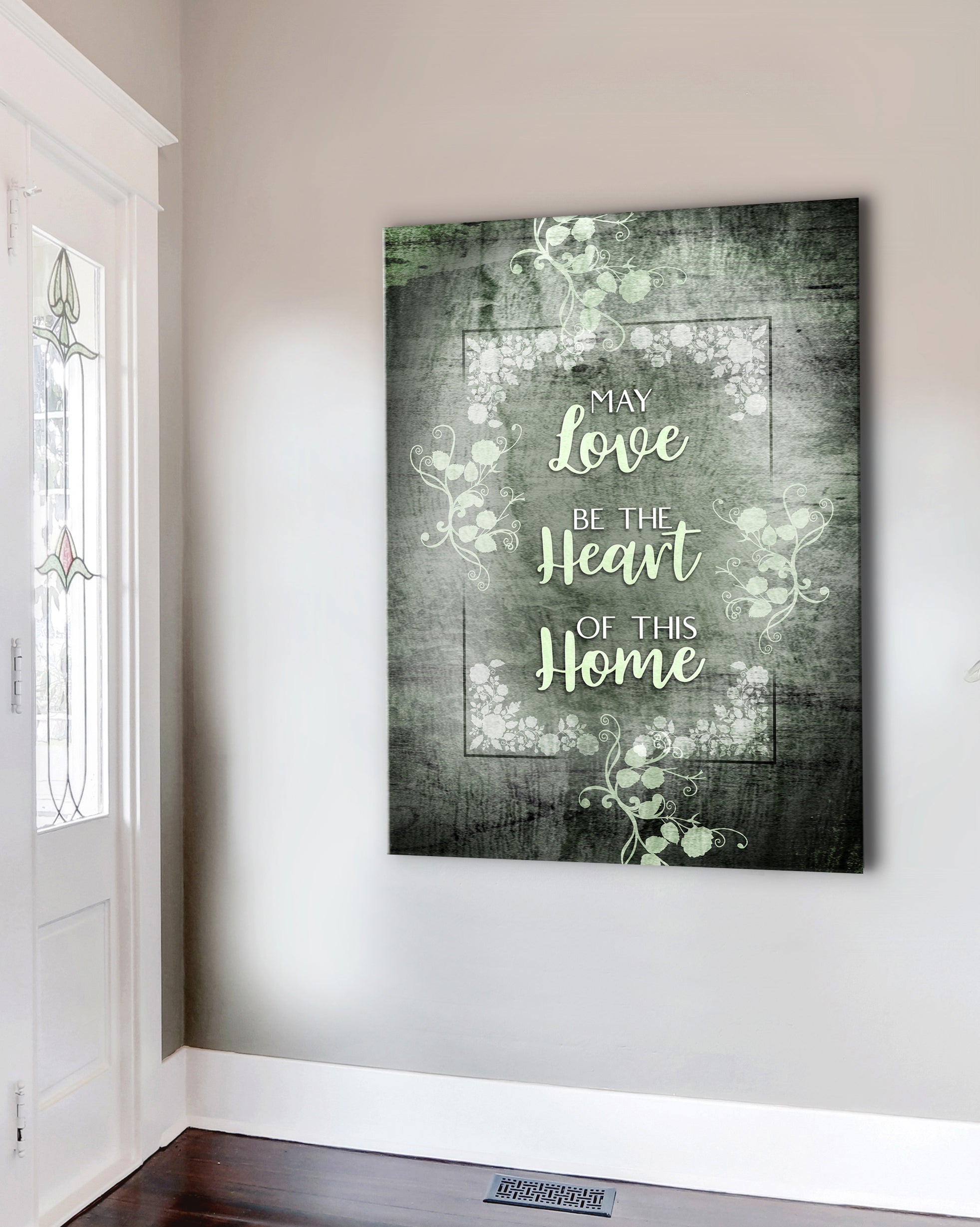 Hot Deal! Ready-to-Hang Wood Frame Home Wall Art - May Love Be The Heart Of This Home V3