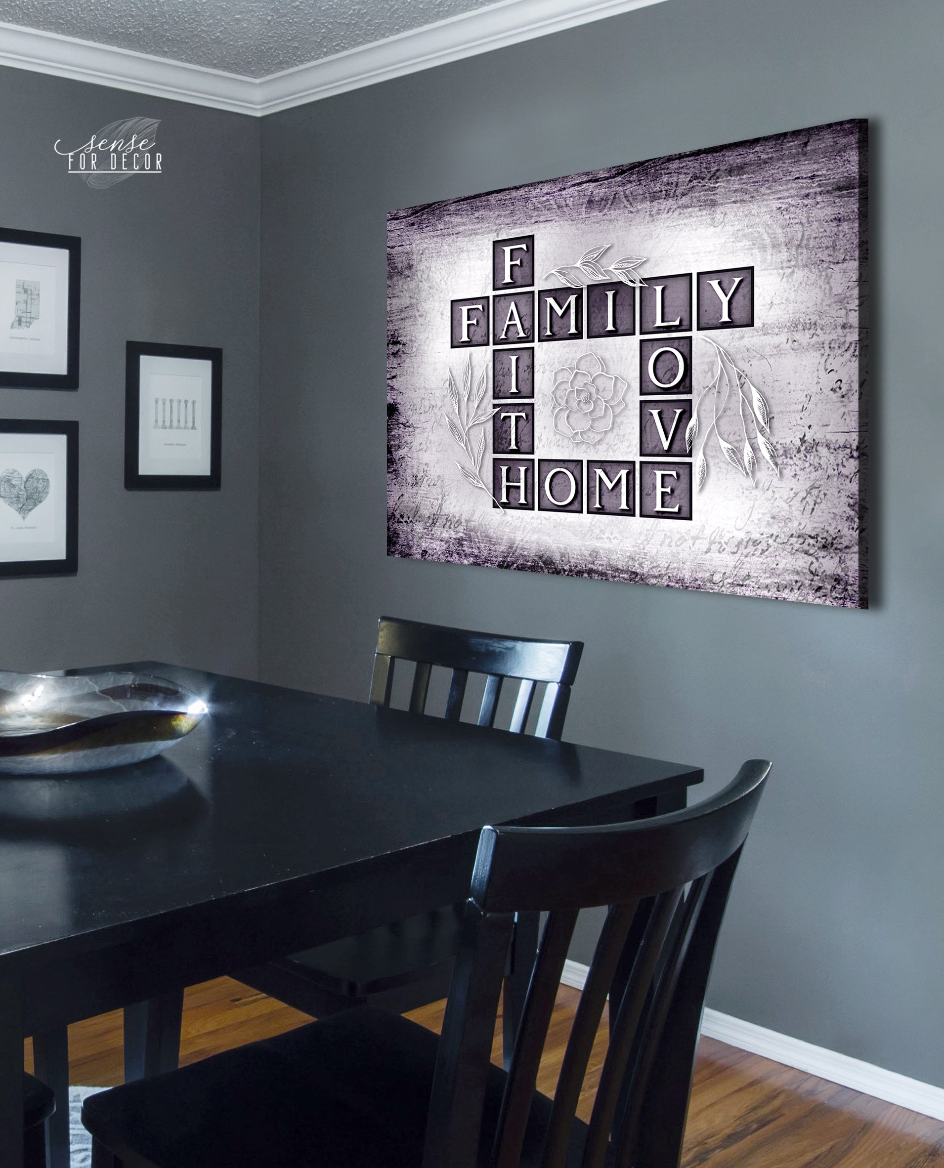 Hot Deal! High - Quality Family Wall Art: Family, Faith, Home, Love in Wood Frame, Ready to Hang
