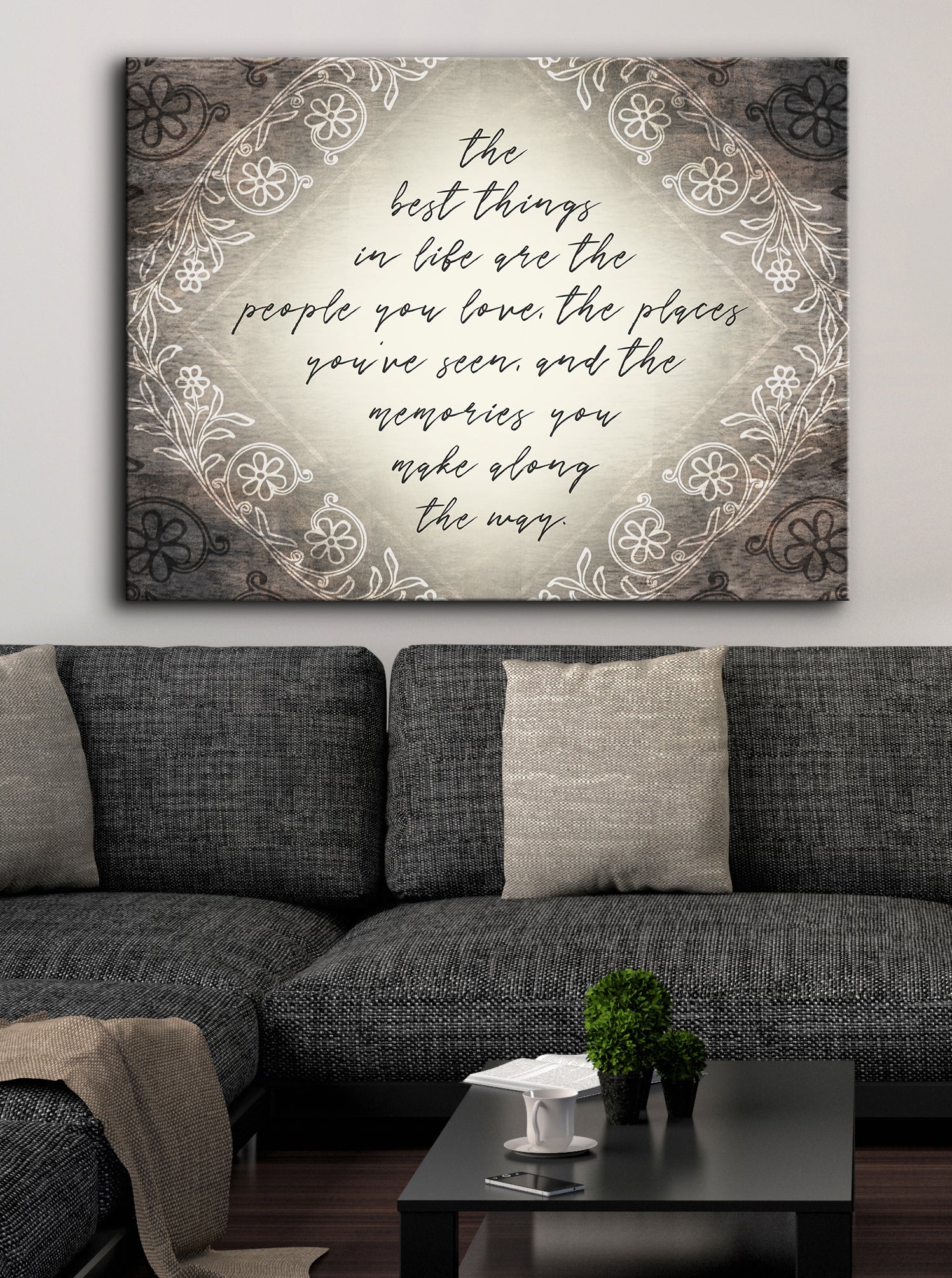 Best Things In Life V4 Wall Art with Wood Frame, Ready To Hang - Buy 2 Save 20%