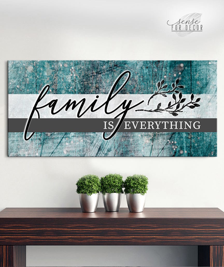 Hot Deal! Family Wall Art - 'Family is Everything' V14 with Wood Frame, Ready To Hang
