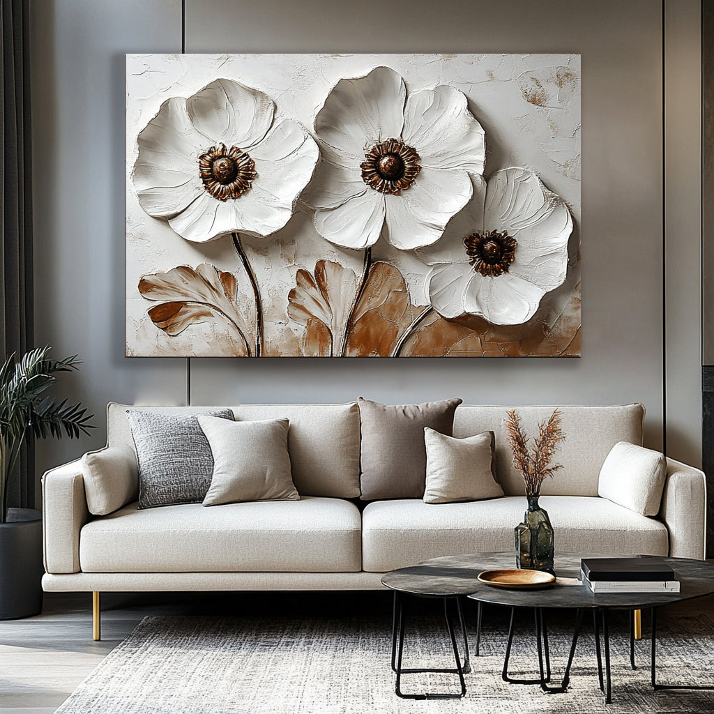 Home Wall Art: Ethereal Bloom V7