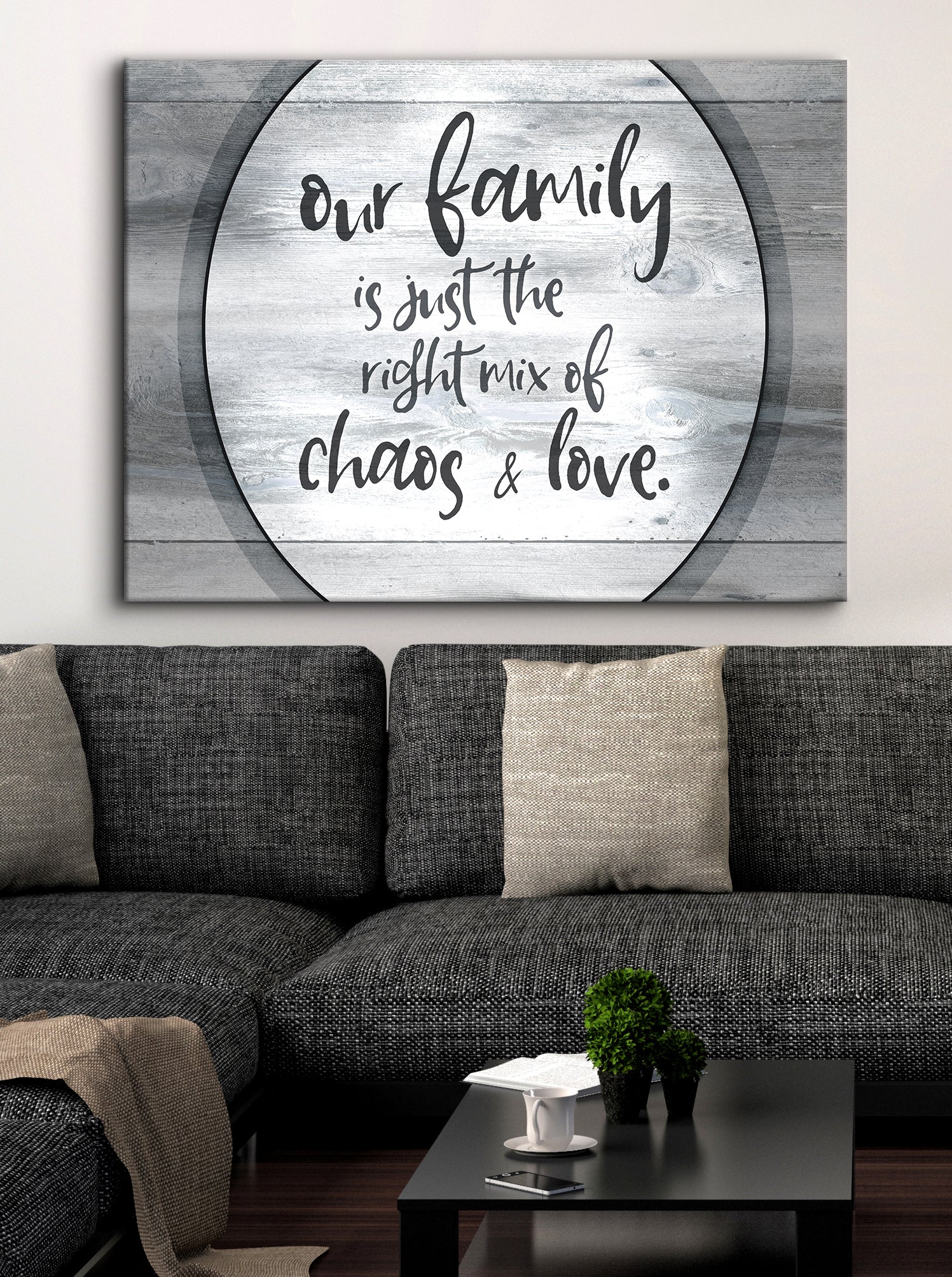 High - Quality Wood - Framed Family Wall Art: A Perfect Mix for Your Home (Ready To Hang)