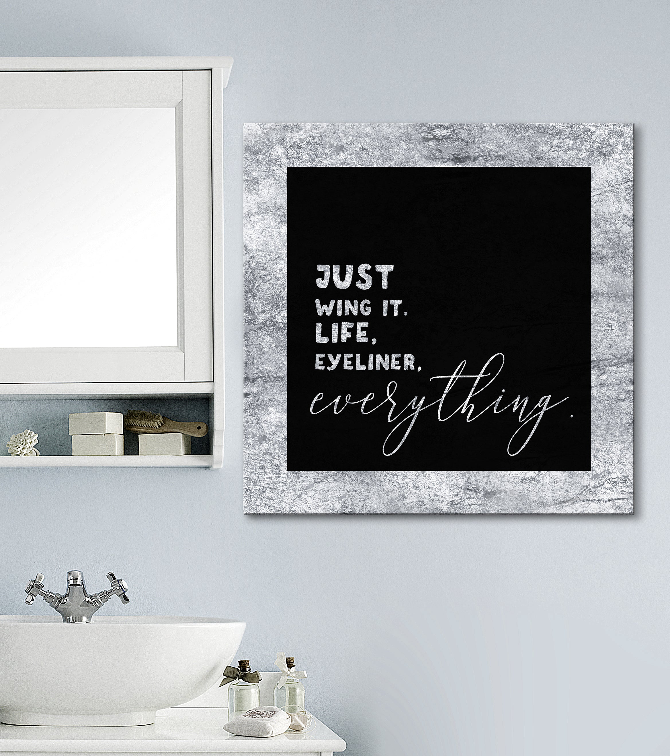 Just Wing It Home Wall Art: Wood Frame, Ready To Hang - Buy 2, Save 20%