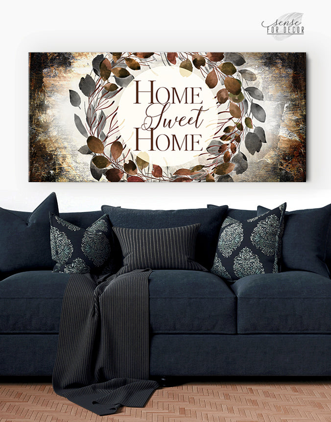 Hot Deal! Ready - to - Hang Wood - Framed 'Home Sweet Home V24' Wall Art for Your Home