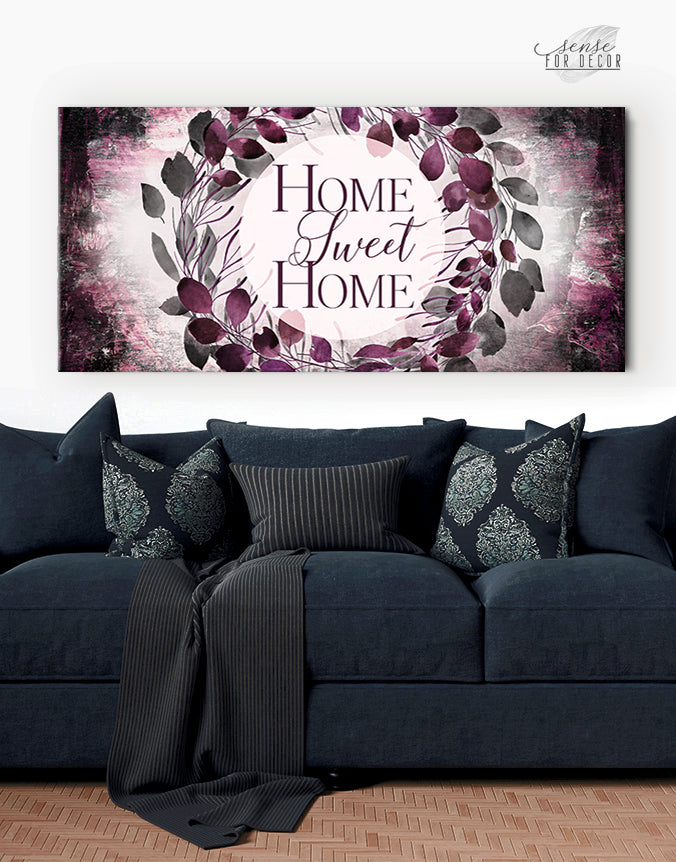 Hot Deal! Ready - to - Hang Wood - Framed 'Home Sweet Home V24' Wall Art for Your Home