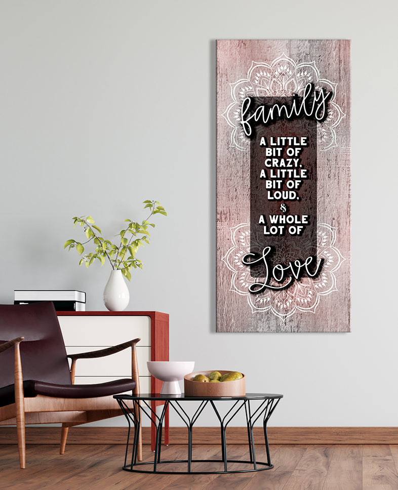 Hot! Boho Family Wall Art V4 with Wood Frame, Ready to Hang
