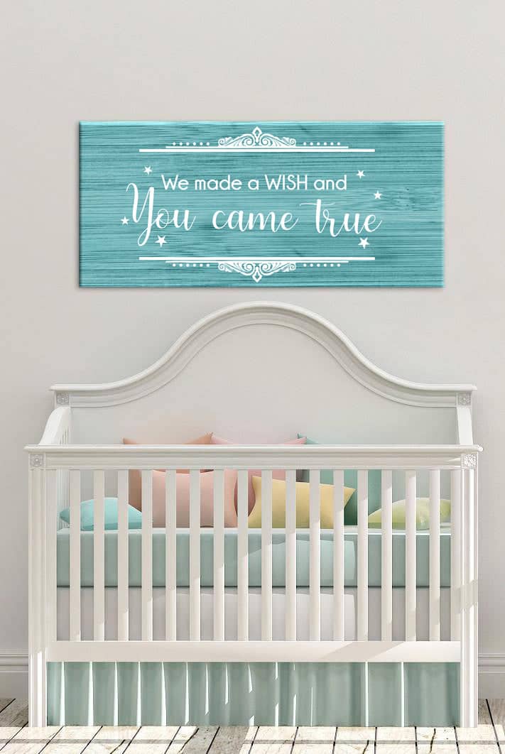 Ready - to - Hang Wood - Framed Baby Room Wall Art: Made A Wish
