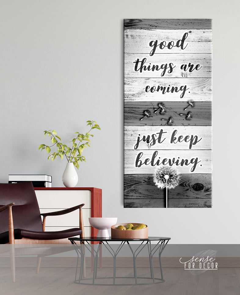 Hot Deal! Inspire Wall Art: Good Things Are Coming (Wood Frame, Ready To Hang)