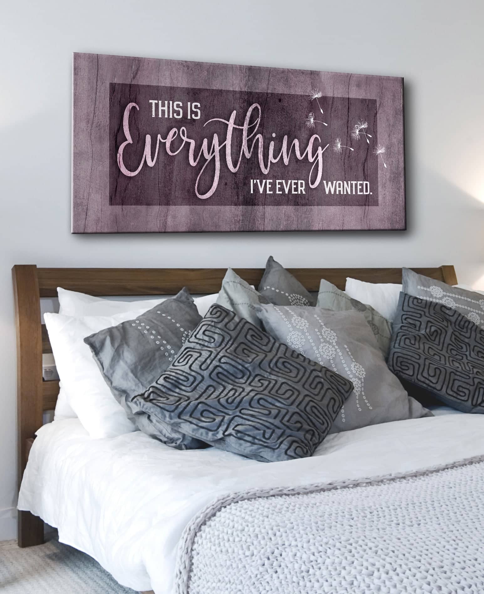 Exclusive Bedroom Wall Art - 'This Is Everything I've Ever Wanted' with Wood Frame, Ready to Hang! Buy 2, Save 20%