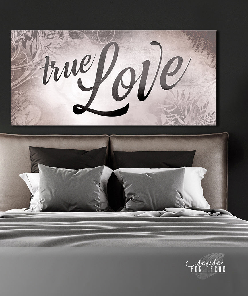 Hot! Couples Wall Art - True Love (Wood Frame, Ready To Hang)