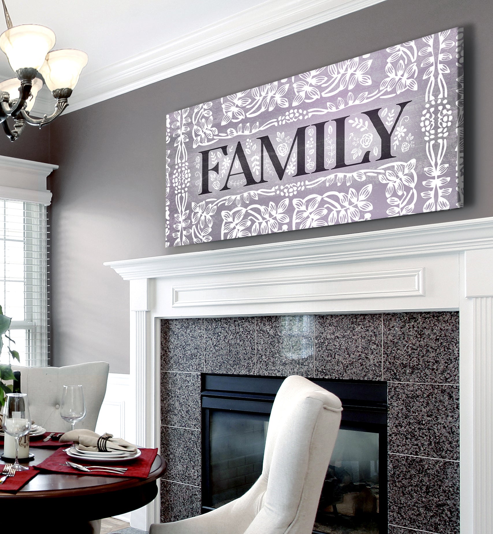 Family Wall Art Sign V5: Wood Frame, Ready to Hang - Buy 2 Save 20%