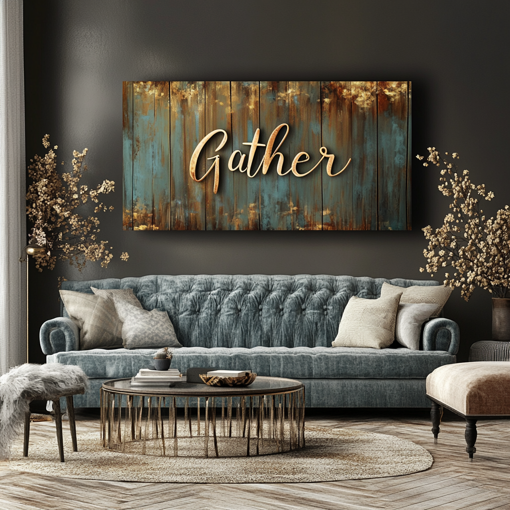 Exclusive Offer: Rustic Gather Wall Art for Your Home
