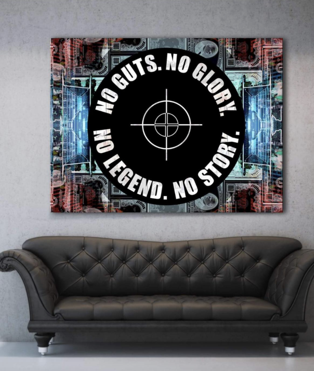 High - Quality Business Wall Art: Legend Wood - Framed Canvas, Ready to Hang