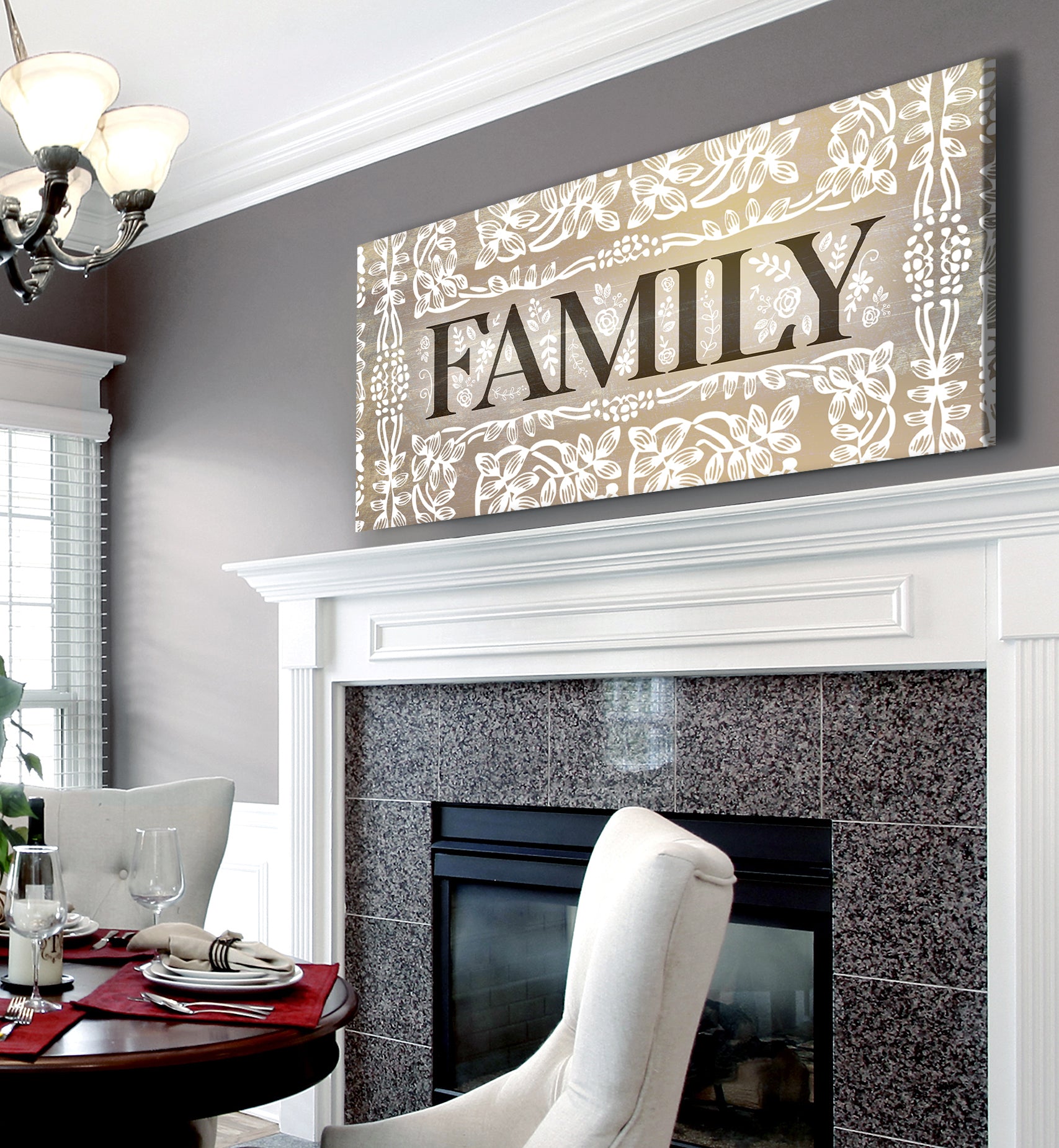 Family Wall Art Sign V5: Wood Frame, Ready to Hang - Buy 2 Save 20%